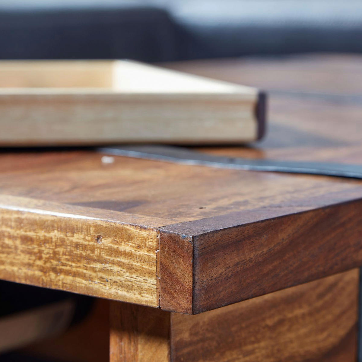 COUCHTISCH in Holz 100/60/40 cm  - Sheeshamfarben, Design, Holz (100/60/40cm) - MID.YOU