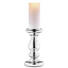 KERZENHALTER - Silberfarben, Trend, Glas (11/21cm) KERZENHALTER - Silberfarben, Trend, Glas (11/21cm)