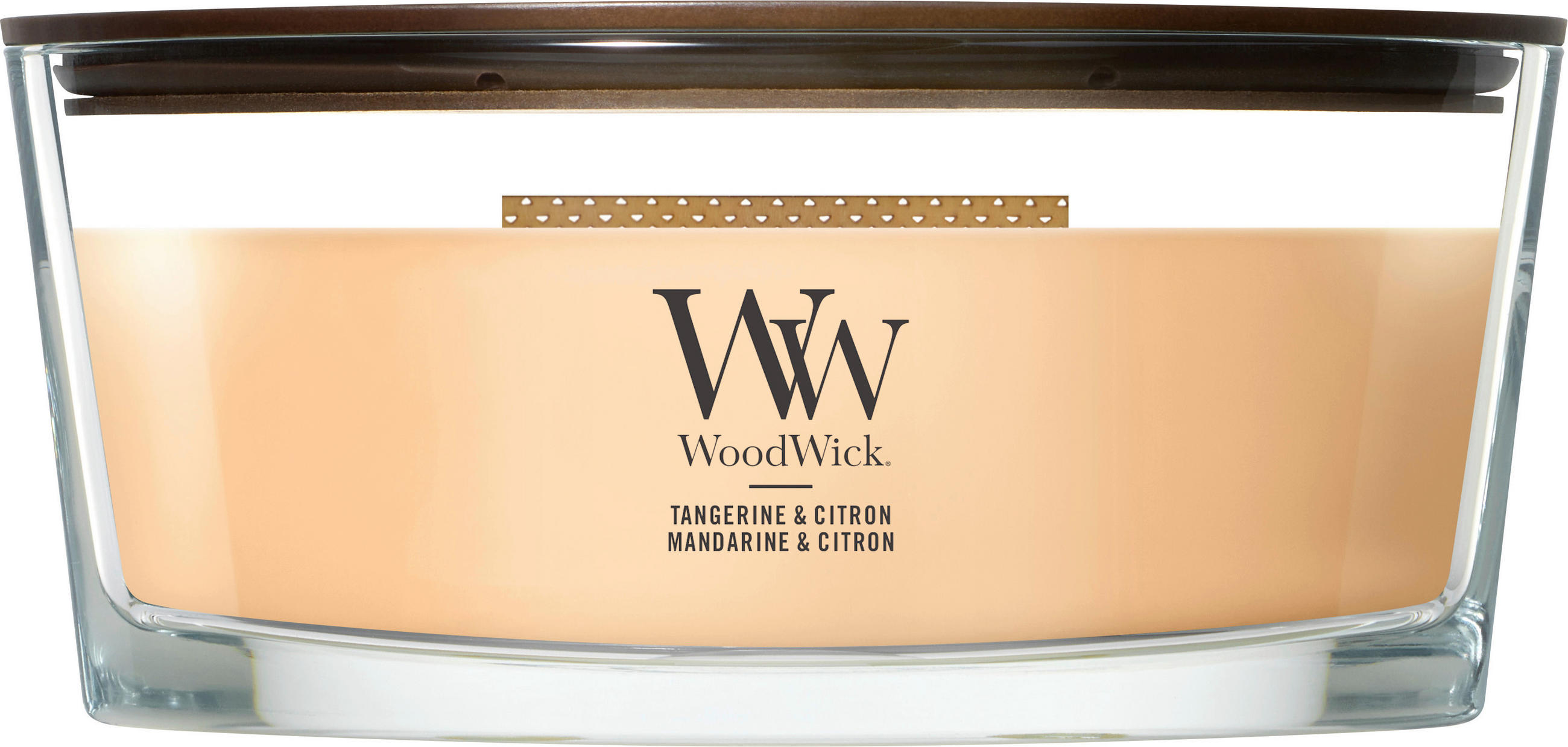 VONNÁ SVÍČKA  - čiré/vínově červená, Basics, parafín/sklo (19/9/12cm) - WoodWick