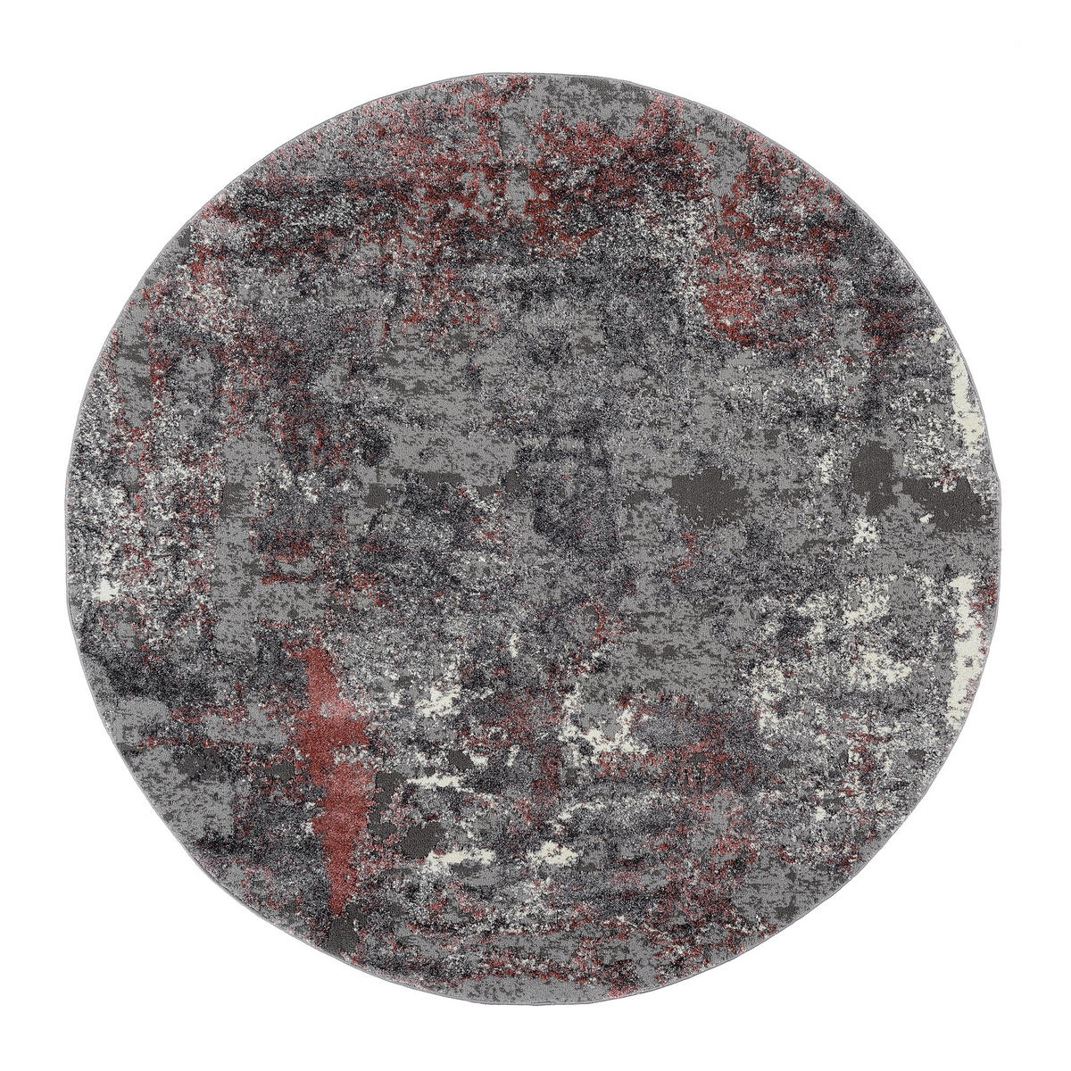 VINTAGE-TEPPICH 200 cm Timeline Quantum Grau, Hellrot  - Hellrot/Grau, Design, Textil (200cm) - Novel