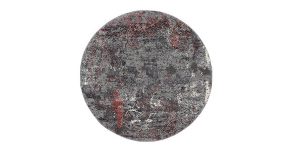 VINTAGE-TEPPICH 160 cm Timeline Quantum Grau, Hellrot  - Hellrot/Grau, Design, Textil (160cm) - Novel