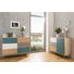 KOMMODE 120/85/40 cm - Eichefarben/Petrol, Trend, Holzwerkstoff (120/85/40cm) - Carryhome KOMMODE 120/85/40 cm - Eichefarben/Petrol, Trend, Holzwerkstoff (120/85/40cm) - Carryhome