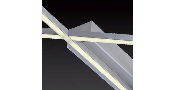 LED-DECKENLEUCHTE - Nickelfarben, Design, Metall (102/91/5,7cm) - Ambiente