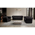 CHESTERFIELD-SESSEL - Wengefarben/Anthrazit, LIFESTYLE, Holz/Textil (115/76,5/96cm) - Landscape