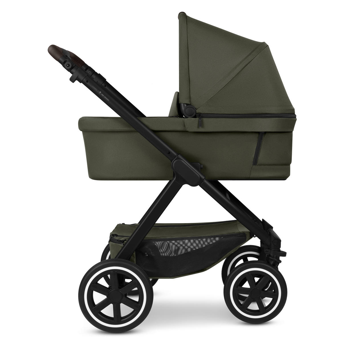 KINDERWAGEN  Samba 2  Avocado  - Schwarz/Olivgrün, Basics, Metall (60/108/88cm) - ABC Design