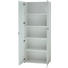AKTENSCHRANK Weiß - Weiß, MODERN, Glas/Holzwerkstoff (80/196/37cm)