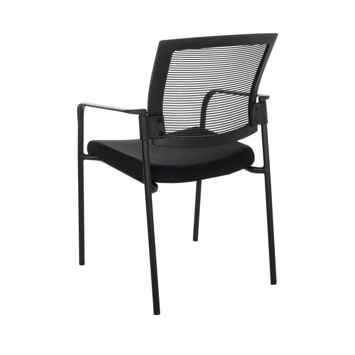 BESÖKSSTOL  i nätklädsel, flatväv svart  - svart, Basics, metall/textil (51/126/61cm) - MID.YOU