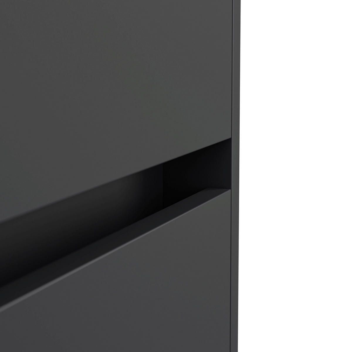 SIDEBOARD Posseik Industrial  in 99/75,8/42 cm  - Eichefarben/Graphitfarben, Design, Holzwerkstoff/Metall (99/75,8/42cm) - P & B