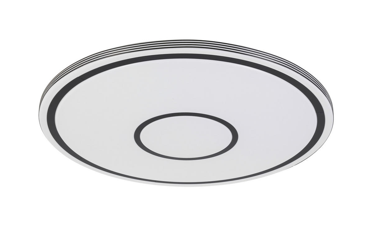 STROPNÍ LED SVÍTIDLO, 73/7,5 cm  - bílá/černá, Basics, kov/plast (73/7,5cm) - Novel