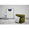 HOCKER Samt Grün  - Schwarz/Grün, Trend, Textil (40/43/40cm) - Xora