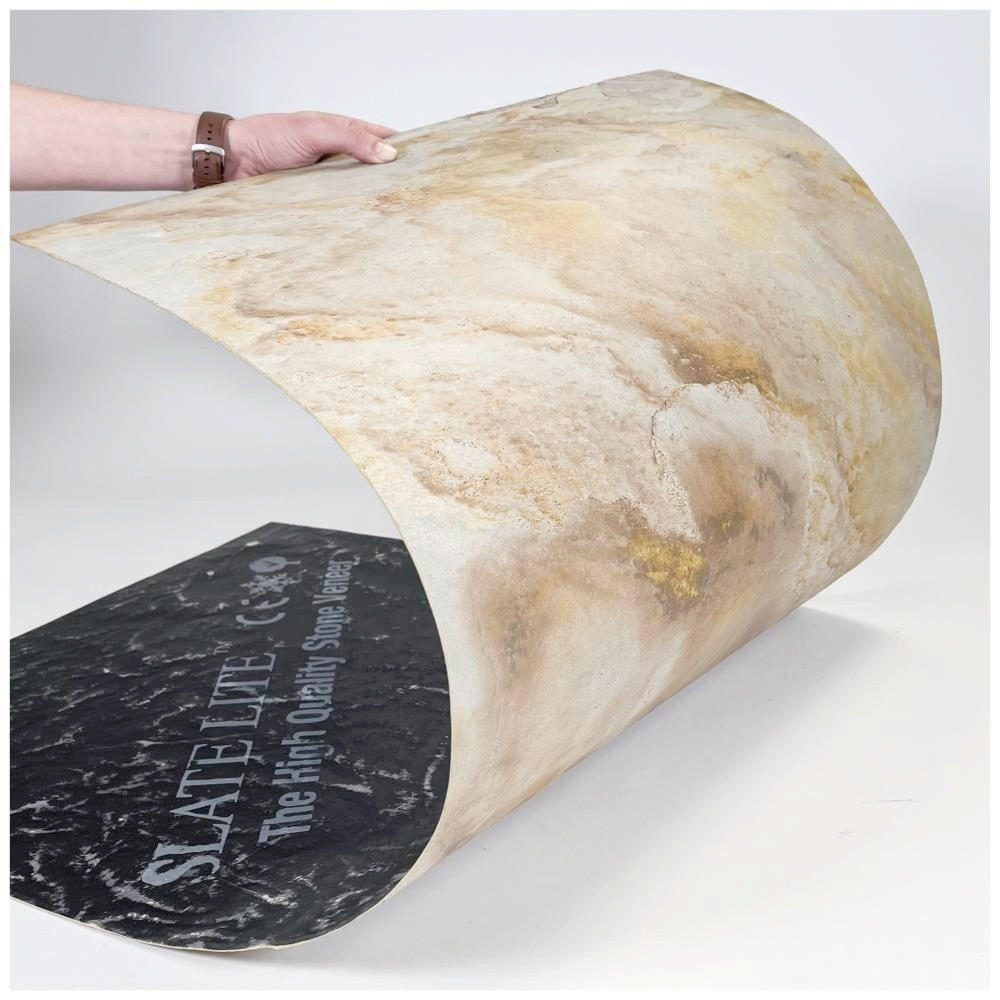 WANDPANEEL Grau, Hellgrau, Hellrosa, Beige  - Hellrosa/Beige, Basics, Kunststoff/Stein (240/120cm)