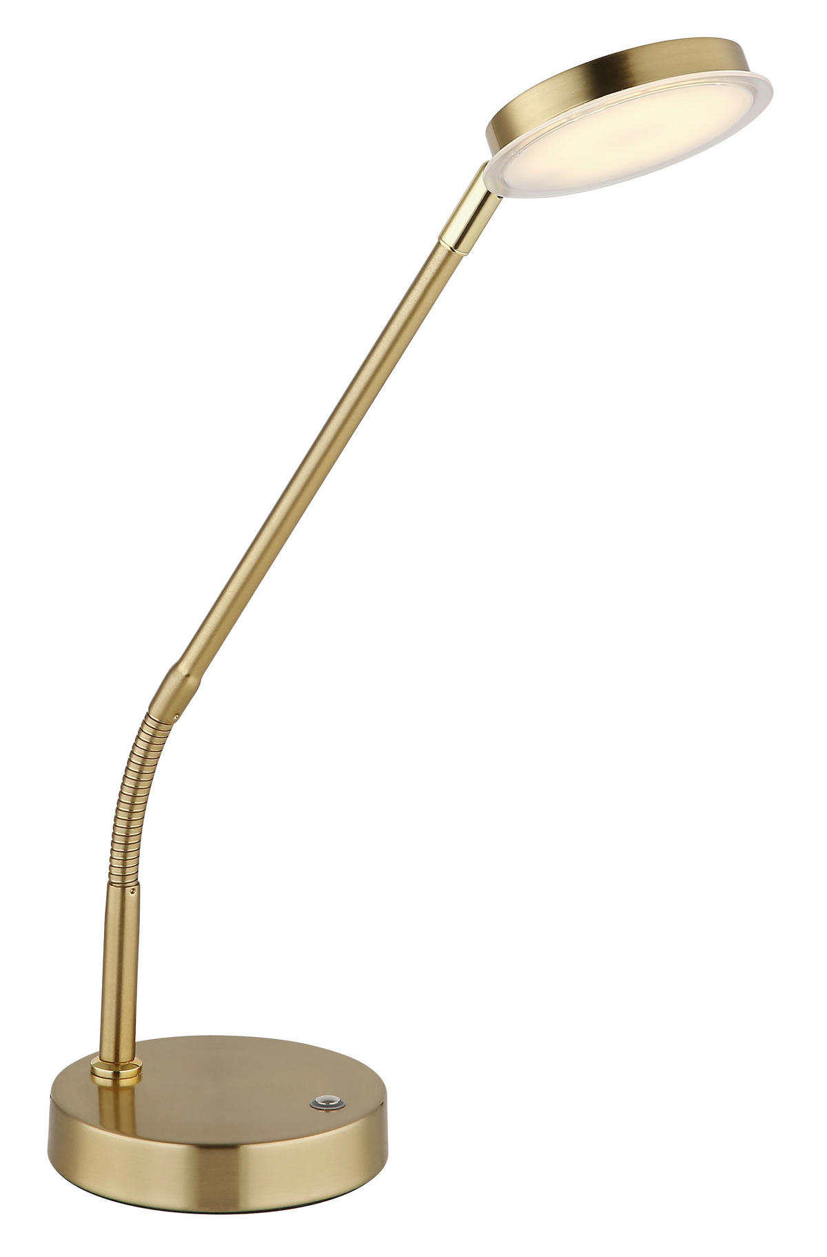 LED-TISCHLEUCHTE 43/13/53,5 cm   - Klar/Messingfarben, Design, Kunststoff/Metall (43/13/53,5cm) - Globo