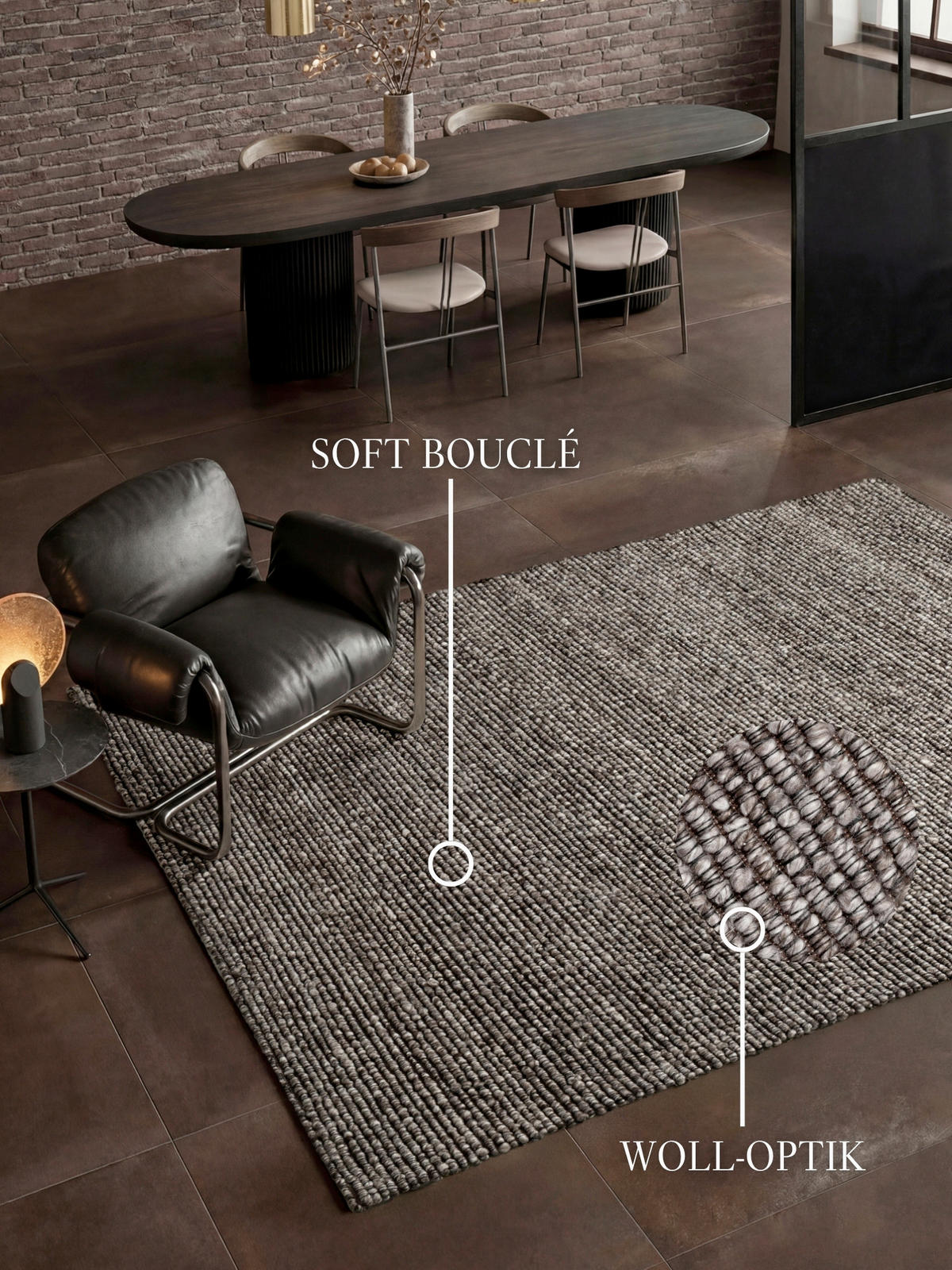 HANDWEBTEPPICH Wohnzimmer 120/170 cm Kollektion 1852 Wilma Multicolor, Dunkelgrau rechteckig  - Dunkelgrau/Multicolor, Basics, Textil (120/170cm) - Villeroy & Boch