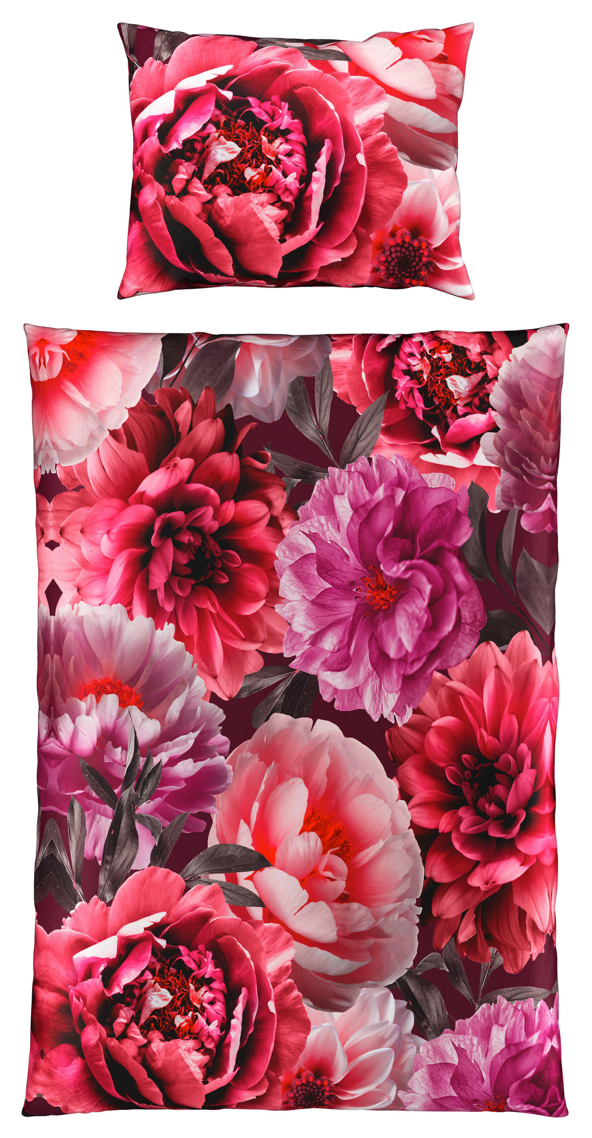 OBOJSTRANNÁ POSTEĽNÁ BIELIZEŇ, satén, ružová, 140/200 cm - ružová, Design, textil (140/200cm) - Novel