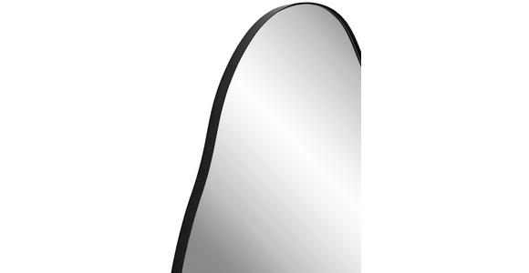 WANDSPIEGEL 76/129/2,5 cm in wellenförmig - Schwarz, Trend, Glas/Holzwerkstoff (76/129/2,5cm) - Landscape
