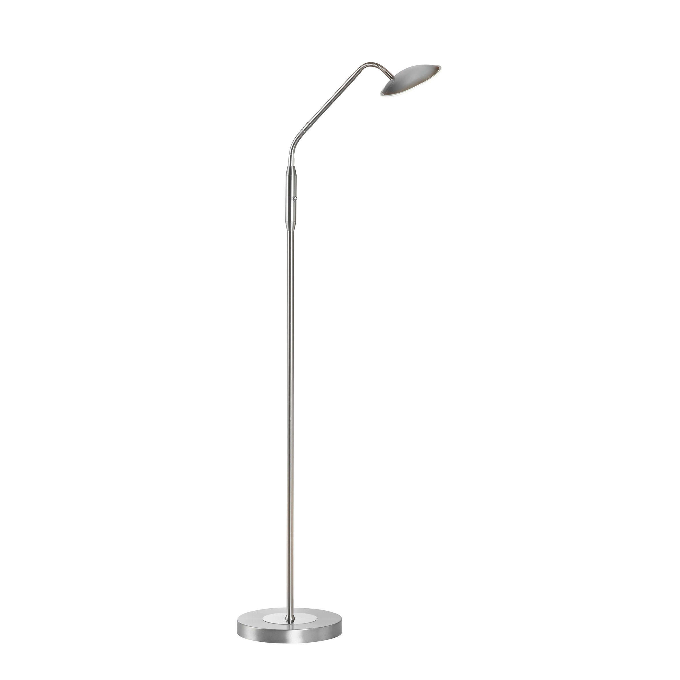 LED-TISCHLEUCHTE Tallri 23/135 cm   - Nickelfarben, KONVENTIONELL, Metall (23/135cm) - Fischer & Honsel