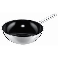 VOK-TIGANJ  28 cm     - boja nerđajućeg čelika, Konvencionalno, metal (28cm) - Silit