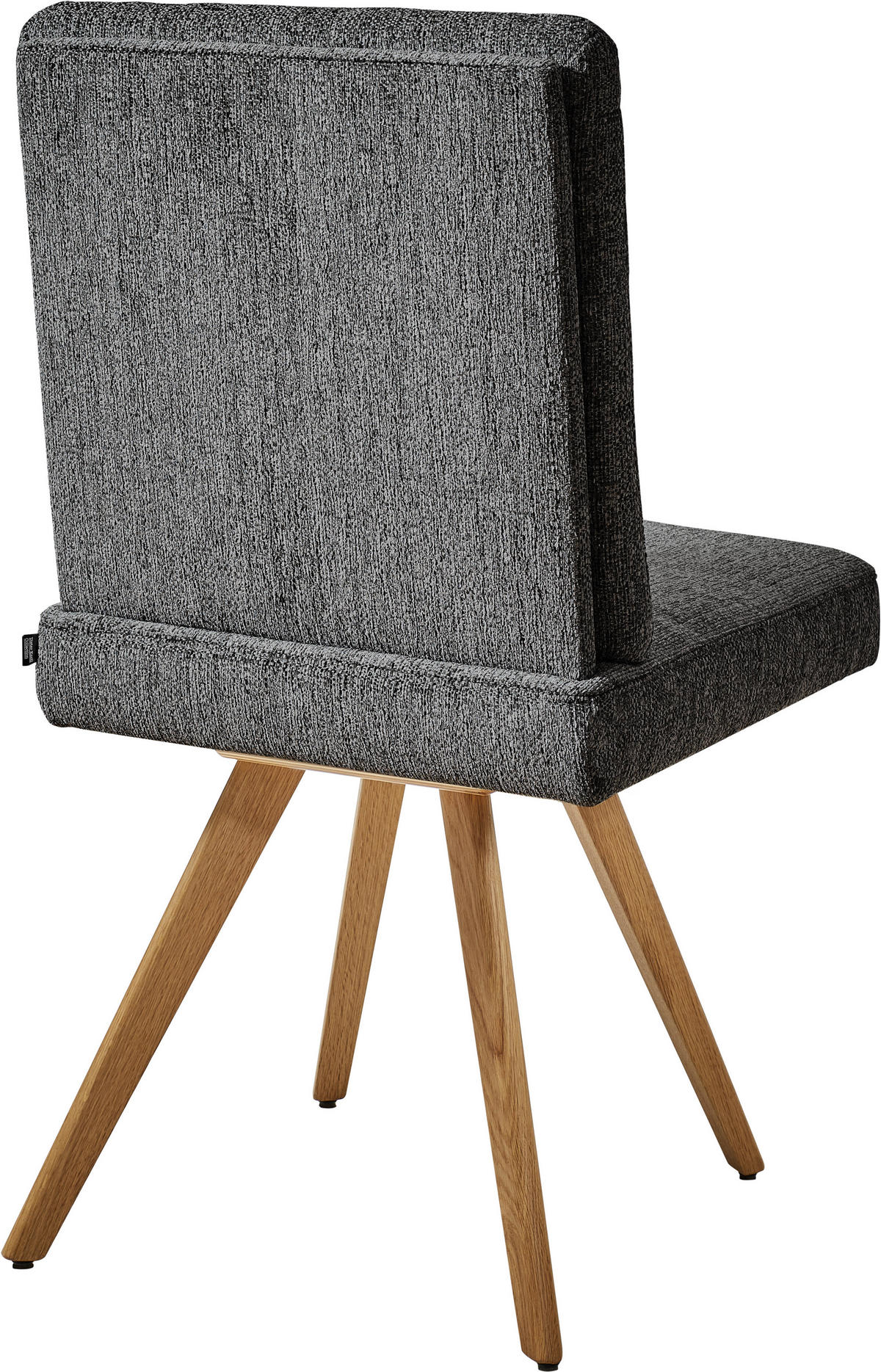 STUHL  in Flachgewebe Holz, Textil  - Eichefarben/Grau, Design, Holz/Textil (46/94/58cm) - Dieter Knoll