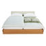BETT 180/200 cm in Weiß, Eichefarben - Eichefarben/Weiß, Natur, Leder/Holz (180/200cm) - Team 7 BETT 180/200 cm in Weiß, Eichefarben - Eichefarben/Weiß, Natur, Leder/Holz (180/200cm) - Team 7