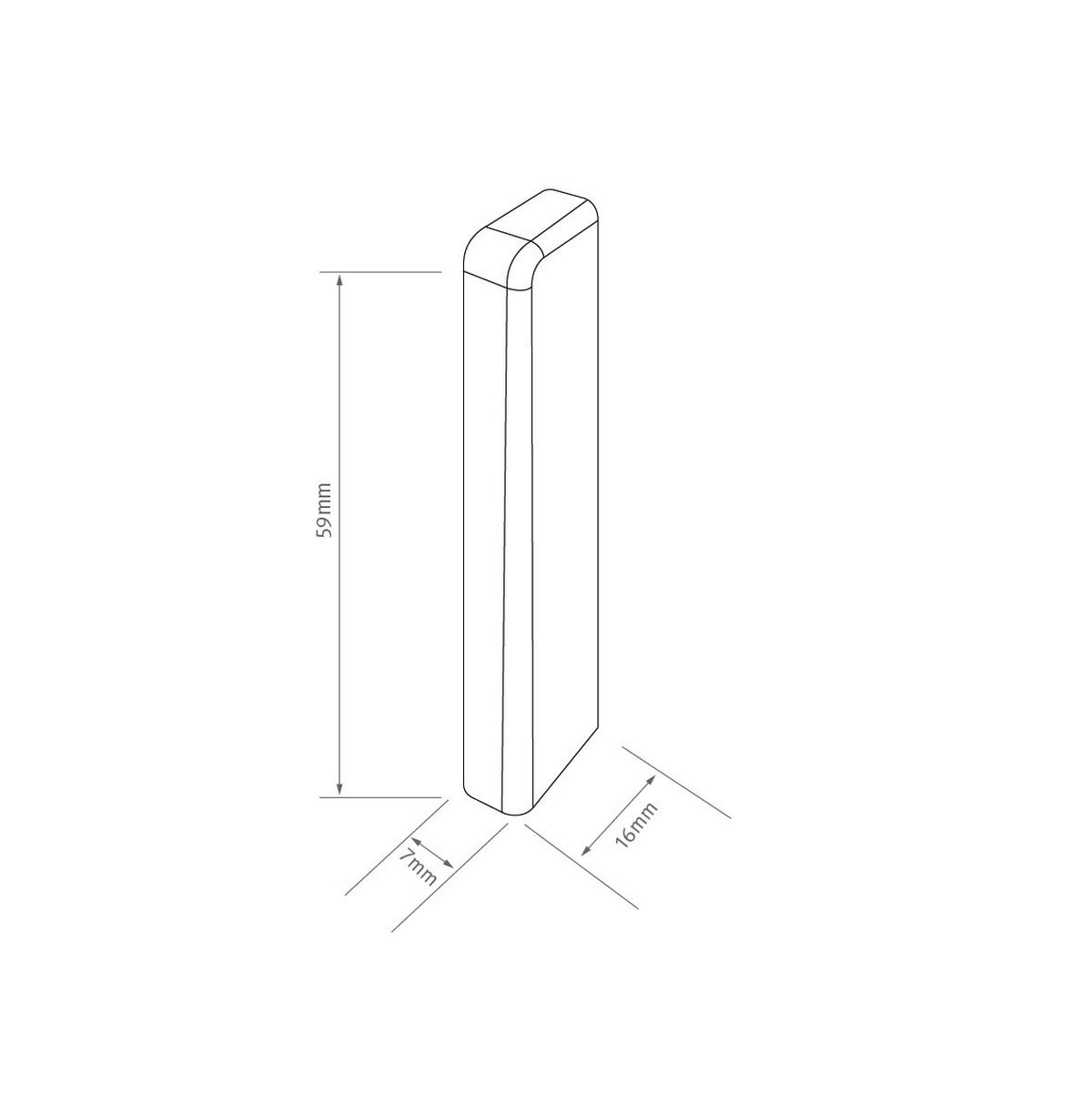 SOCKELLEISTENENDSTÜCK Braun, Eichefarben  - Eichefarben/Braun, KONVENTIONELL, Kunststoff (2.2/2.2/5.9cm) - Egger Holzwerkstoffe