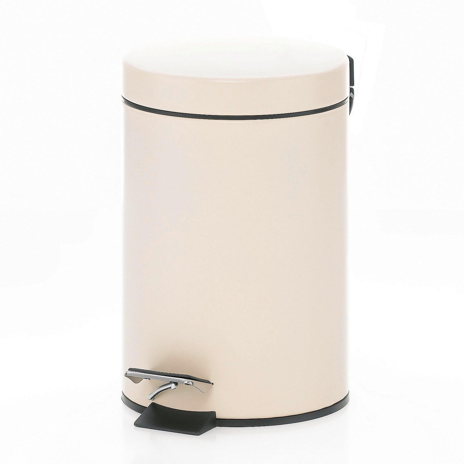 KOSMETIKEIMER MONACO 3 L  - Beige/Schwarz, Basics, Kunststoff/Metall (17/26cm) - Kela