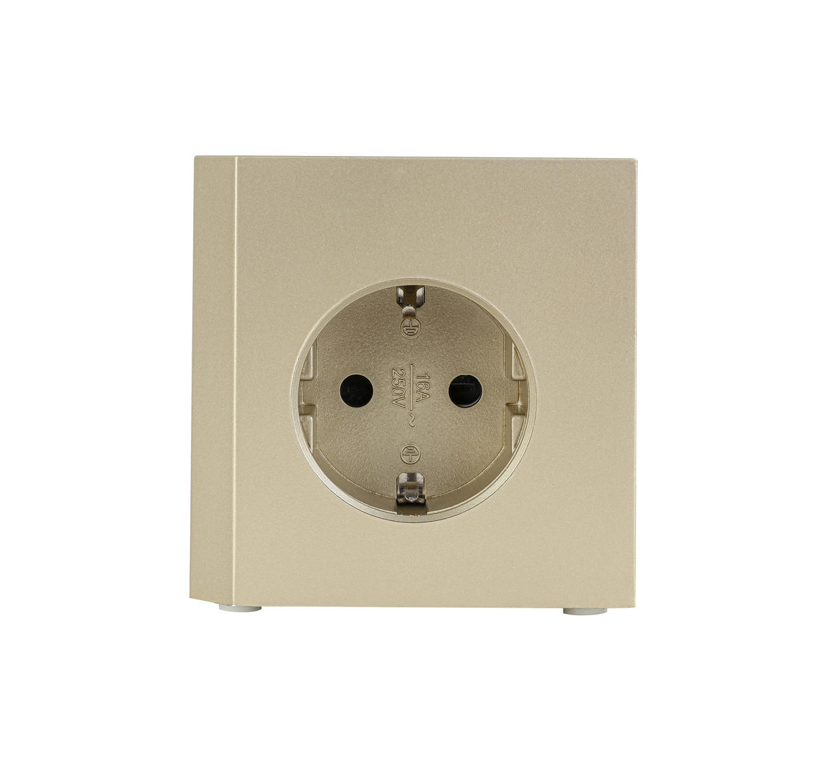 STECKDOSENWÜRFEL - Goldfarben, Basics, Kunststoff (7,5/7,5/7,5cm) - Mican