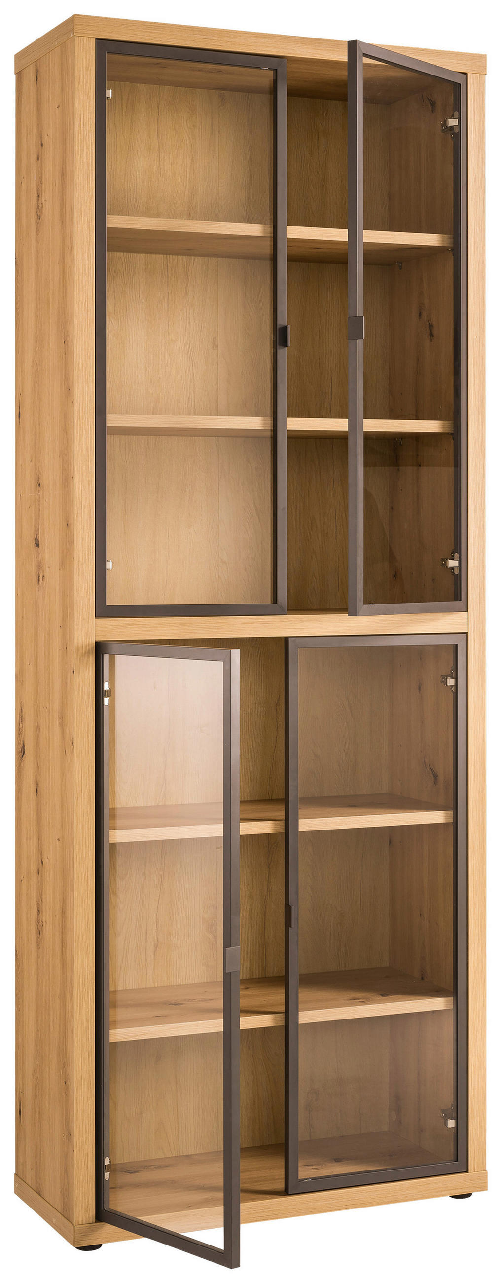 AJTÓ SZETT - antracit, Modern, Üveg/fém (73,7/101,2cm) - Carryhome