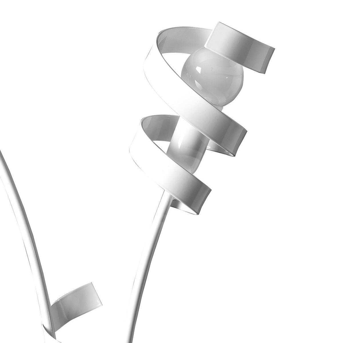 TISCHLEUCHTE 40/65 cm   - Weiß, Design, Metall (40/65cm)