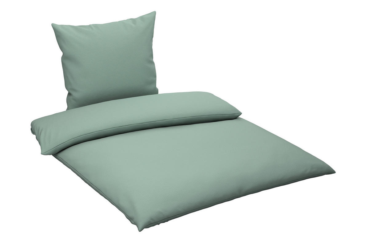 BETTWÄSCHE 155/220 cm  - Grün, Textil (155/220cm) - Esposa