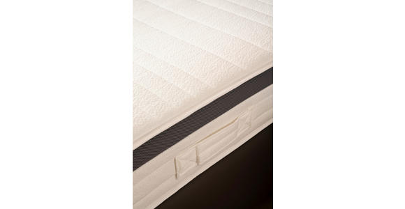 BOXSPRINGBETT 140/200 cm  in Schwarz  - Chromfarben/Schwarz, Basics, Leder/Holz (140/200cm) - Novel