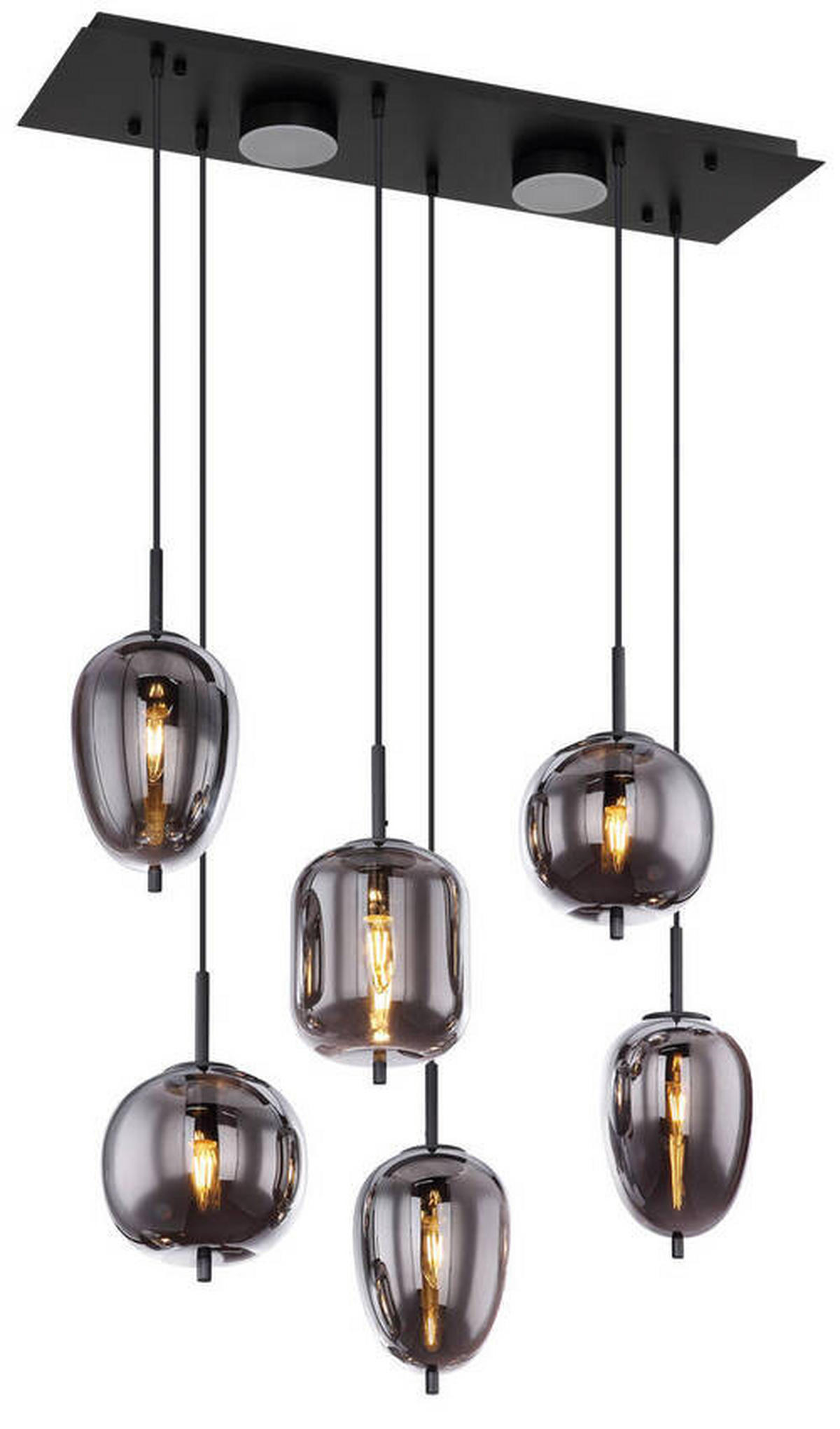 VISEČA LED-SVETILKA   //3000 K/230 V/ - črna/siva, Design, kovina/umetna masa (80/34/120cm) - Globo