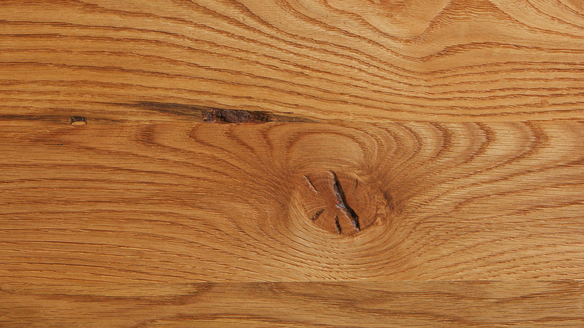 BETT 90/200 cm  in Wildeiche  - Wildeiche/Eichefarben, Natur, Holz (90/200cm) - Hasena