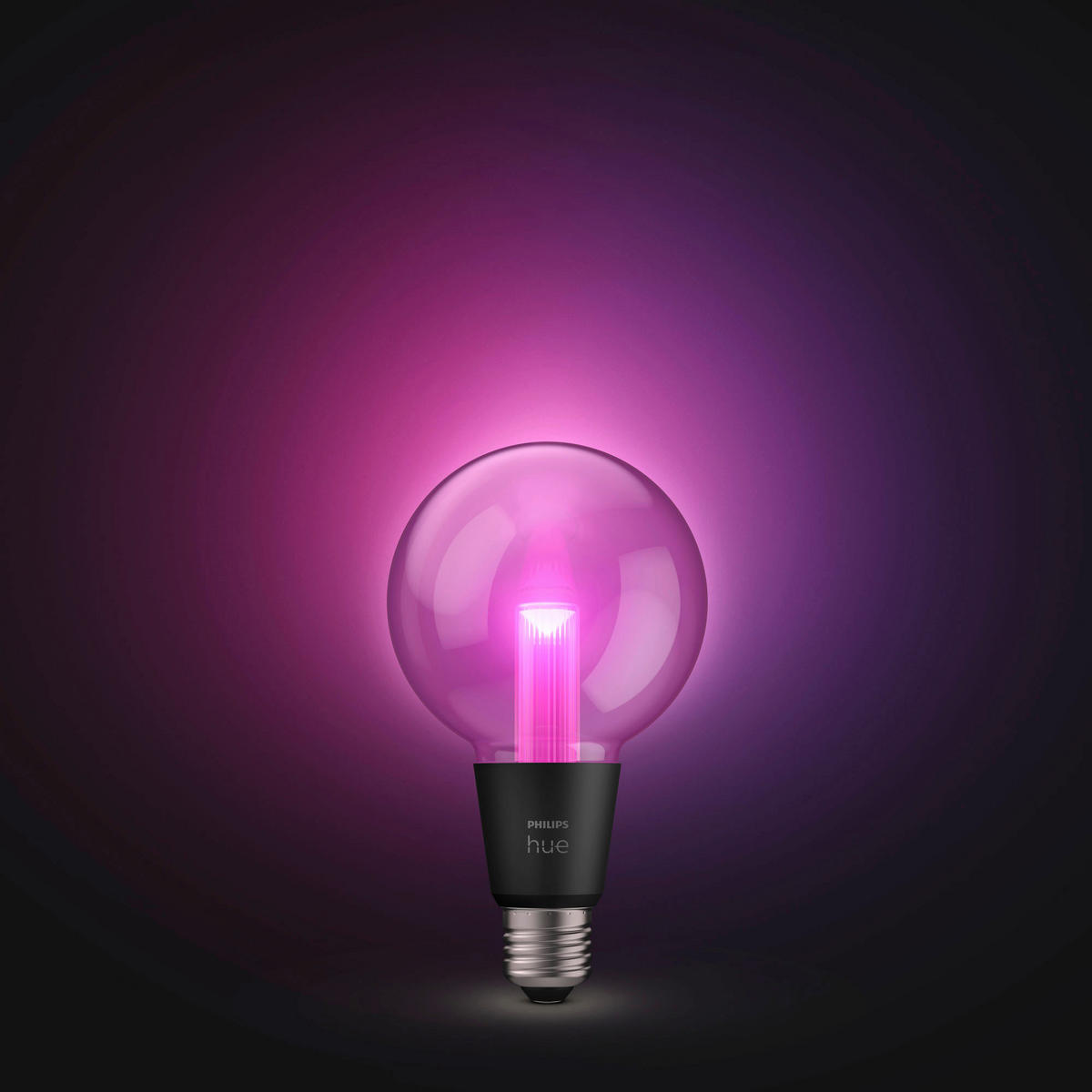LED-LEUCHTMITTEL   E27 6,8 W  - Schwarz, Basics, Glas (9,5/16,5/14,6cm) - Philips HUE