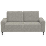 2-SITZER-SOFA  in Flachgewebe Greige  - Greige/Schwarz, Design, Textil/Metall (178/86/97cm) - Hom`in