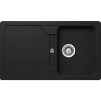 SPÜLE FOMD100AGON  - Schwarz, Basics, Stein (86/50cm) - Schock
