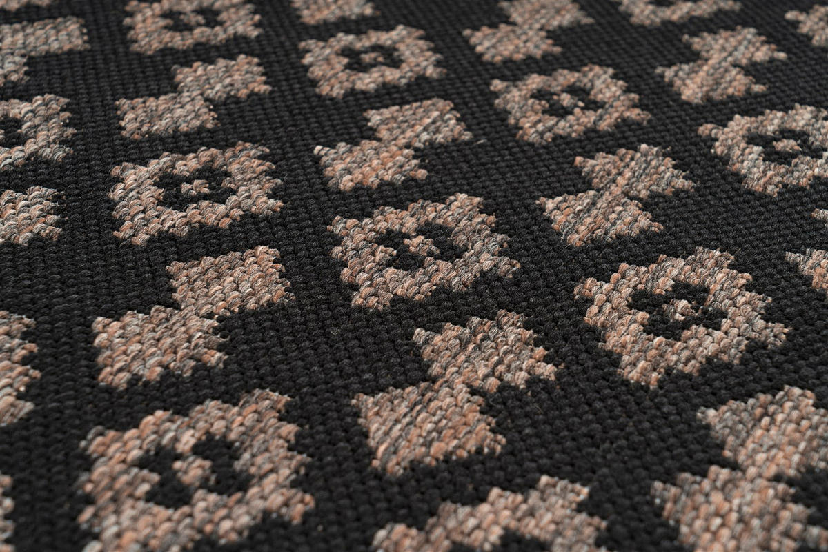 LÄUFER 80/150 cm Splash 700 Anthrazit / Schwarz  - Anthrazit/Schwarz, KONVENTIONELL, Textil (80/150cm)