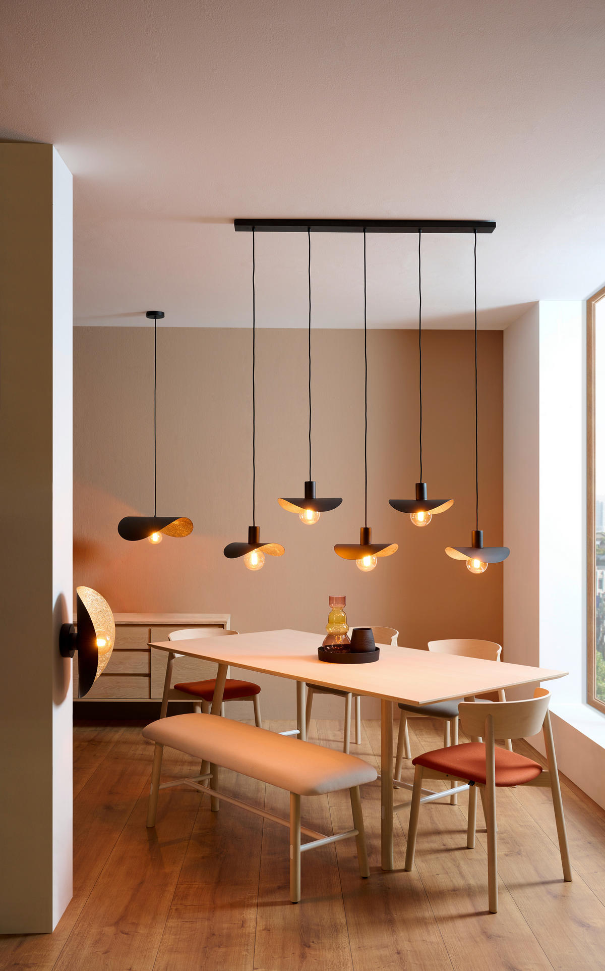 HÄNGELEUCHTE 125/29/150 cm  - Goldfarben/Schwarz, Design, Metall (125/29/150cm) - Eglo