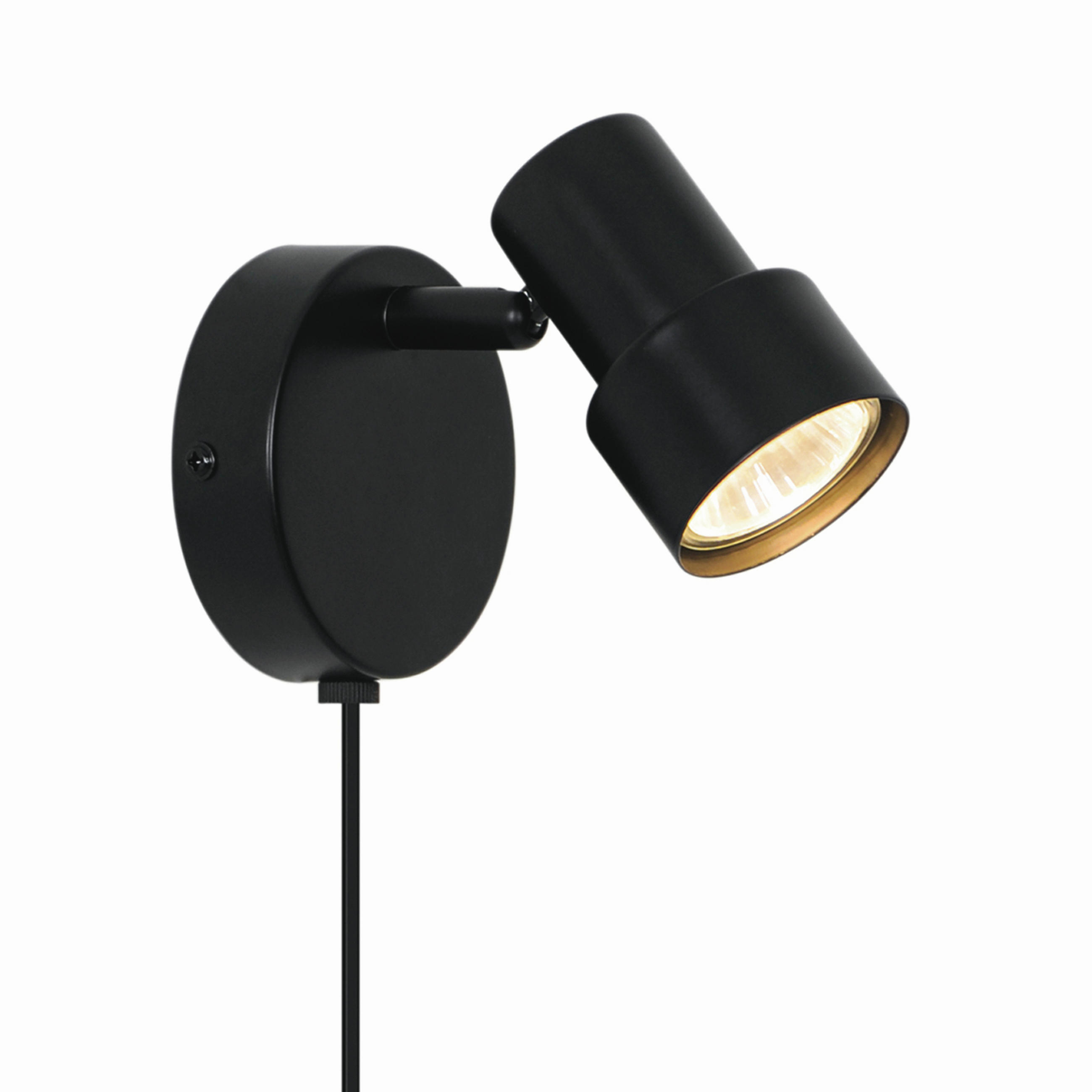 WANDLEUCHTE Boston 13,5/11,5 cm  - Schwarz, Design, Metall (13,5/11,5cm) - Nordlux