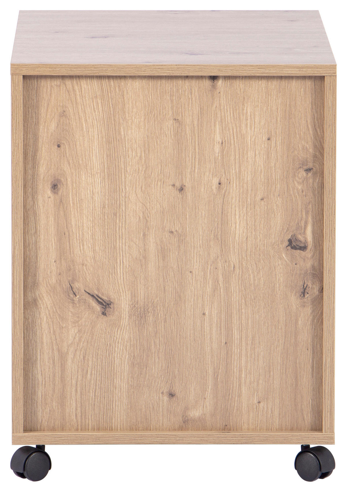 ROLLCONTAINER 43/56/60 cm  - Schwarz/Eiche Artisan, MODERN, Holzwerkstoff/Kunststoff (43/56/60cm) - Livetastic