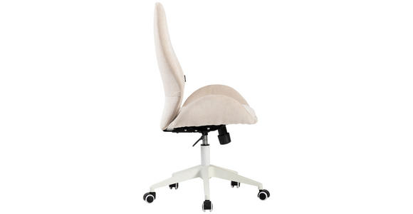 DREHSTUHL in Webstoff Beige - Beige/Weiß, MODERN, Kunststoff/Textil (56/105-115/57cm) - Carryhome