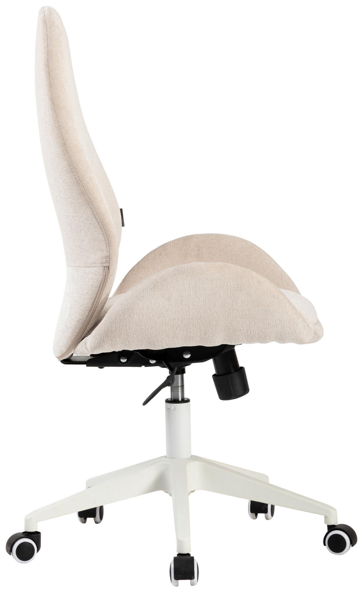 DREHSTUHL  in Webstoff Beige  - Weiss/Beige, Modern, Kunststoff/Textil (56/105-115/57cm) - Carryhome