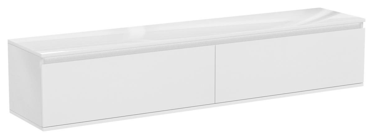 LOWBOARD  in 180/30/33 cm  - Weiß Hochglanz, Trend, Holzwerkstoff (180/30/33cm) - Xora