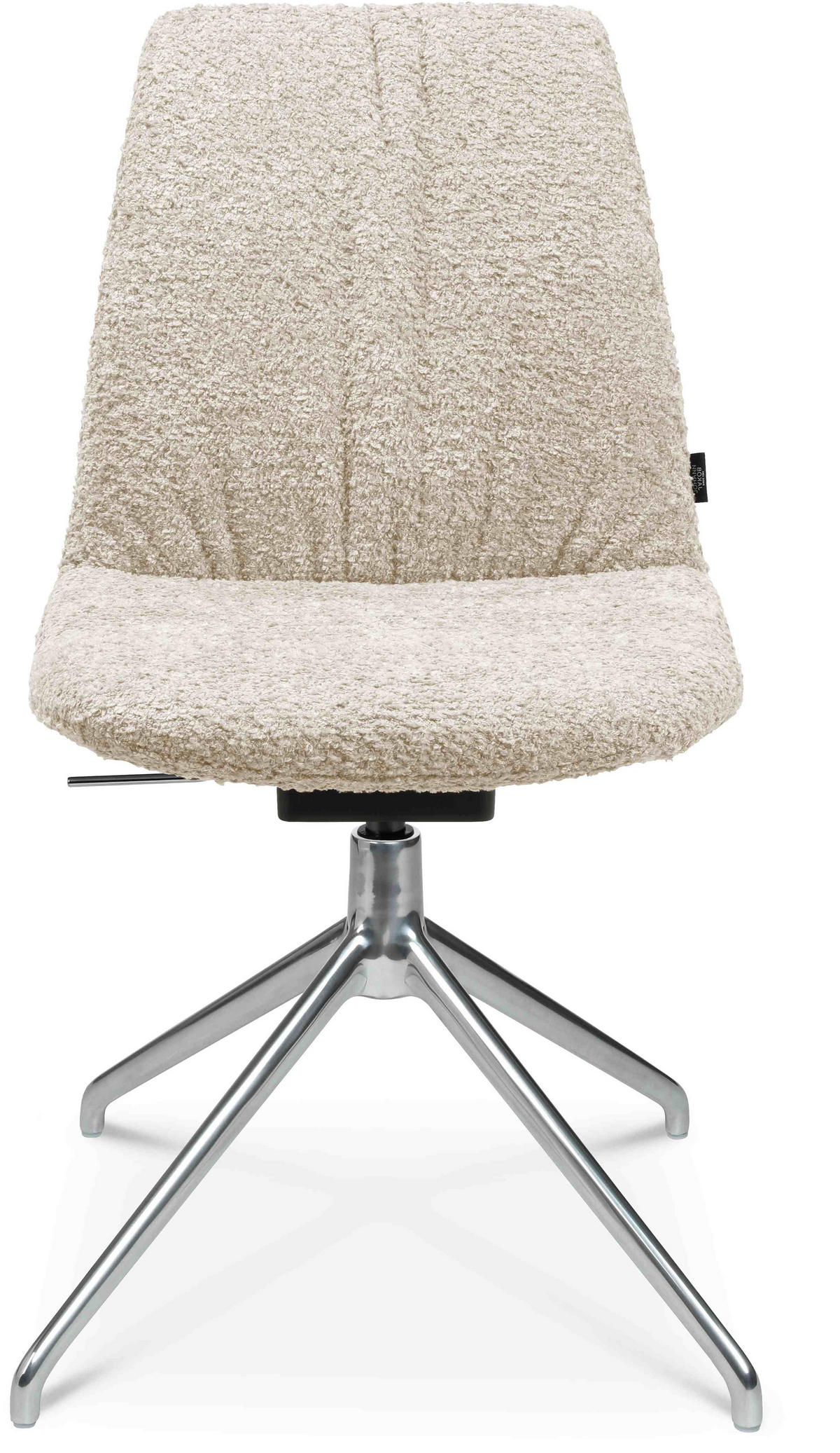 STUHL - Creme/Alufarben, Design, Textil/Metall (46/81,5-84,5/55cm) - Johann Jakob