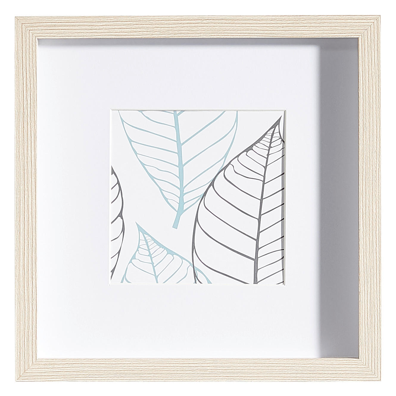 FOTORAHMEN - Eichefarben, Basics, Glas/Holz (25/25/3cm)