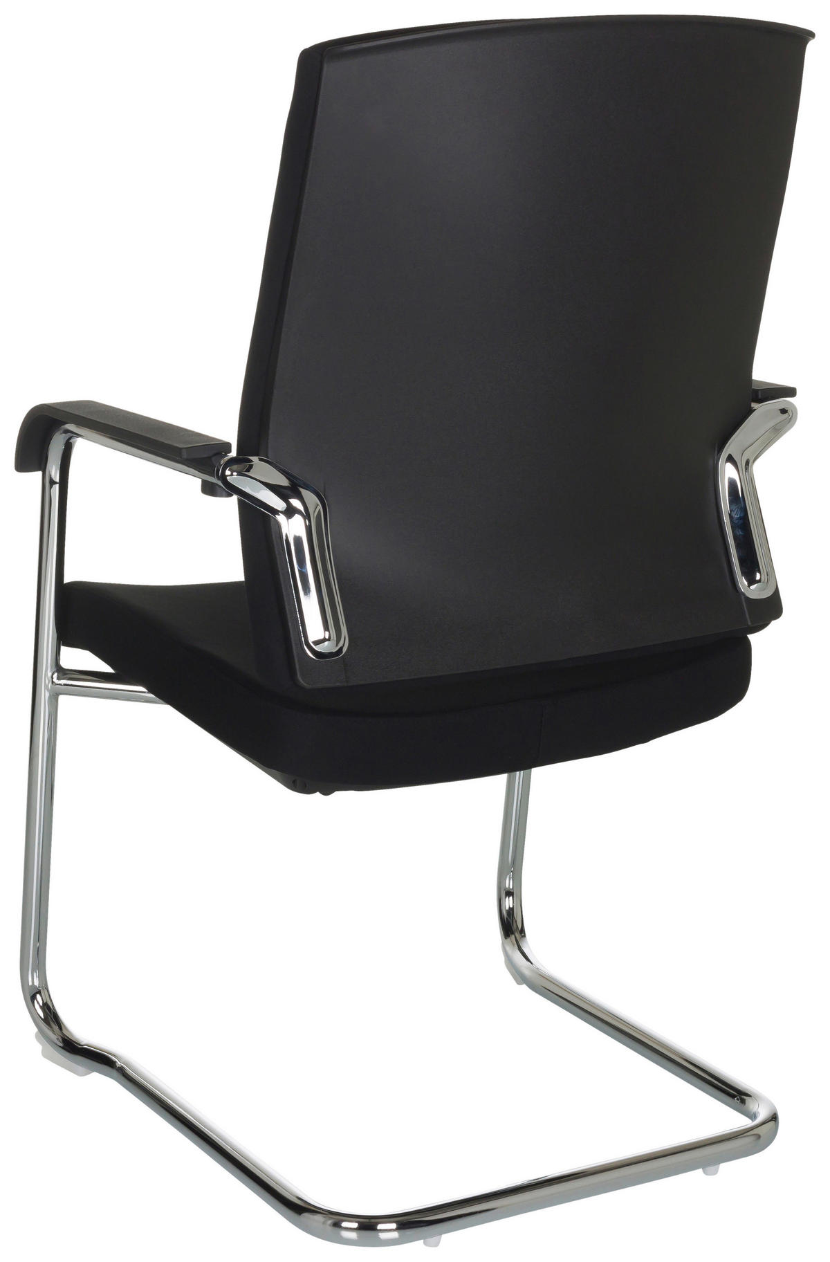 BESÖKSSTOL  i flatväv svart  - silver/svart, Basics, metall/textil (59/96/61cm) - MID.YOU