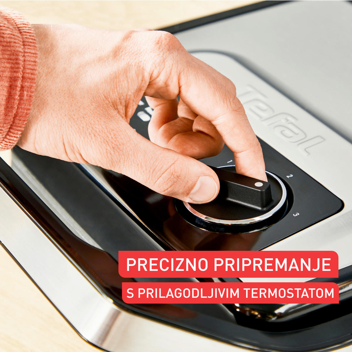 KONTAKTNI ŽAR  Tefal Inicio Adjust 2in1, Panini Maker & Grill - barve nerjavečega jekla, Basics, kovina (37.4/43.6/19cm) - Tefal