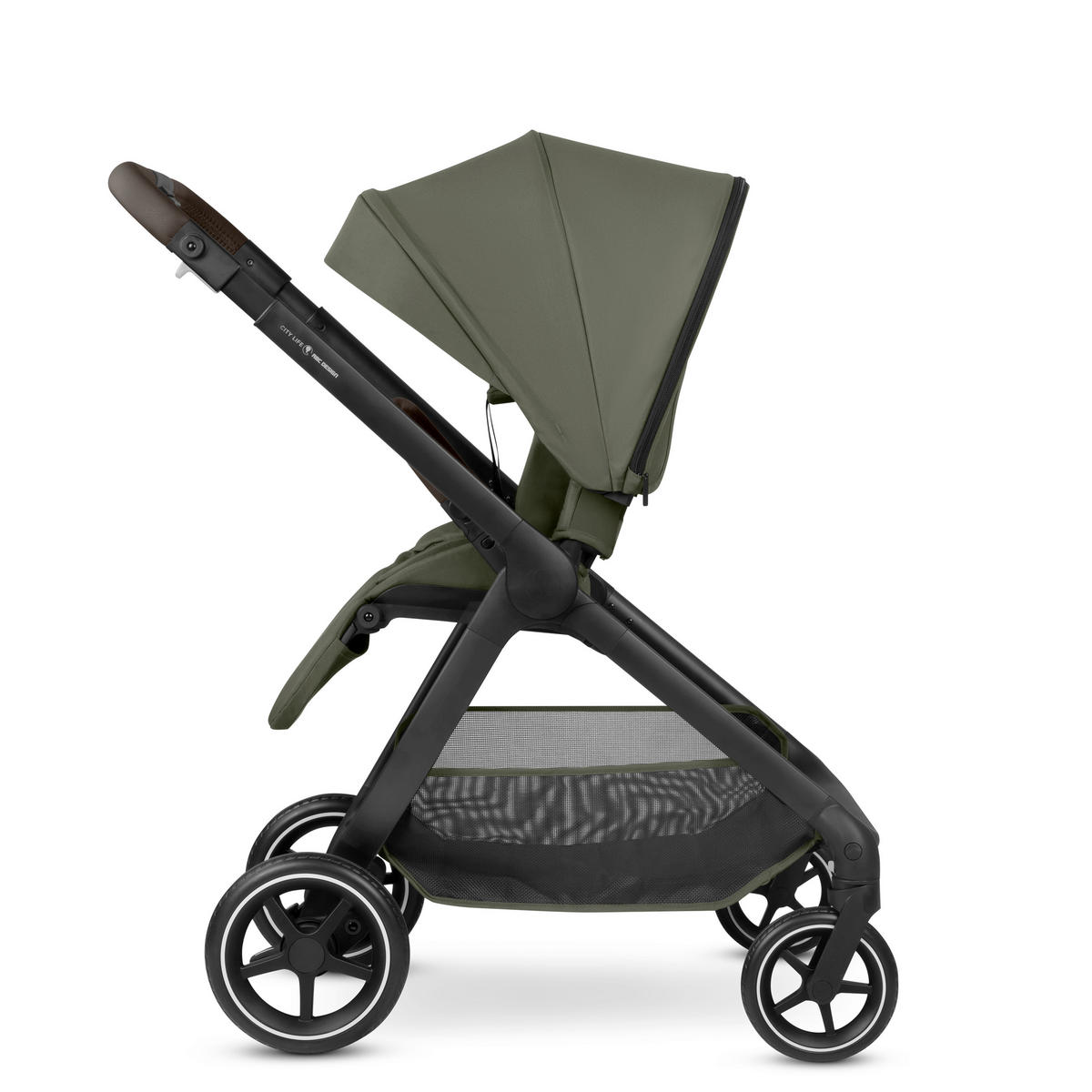 KINDERWAGENSET  City Life All in One Set  Avocado  - Schwarz/Olivgrün, Basics, Textil/Metall (82/52/107,5cm) - ABC Design