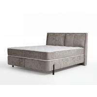 Pat Tapițat, 180/200 cm, gri - negru/gri, Basics, metal/lemn (180/200cm) - Hom`in