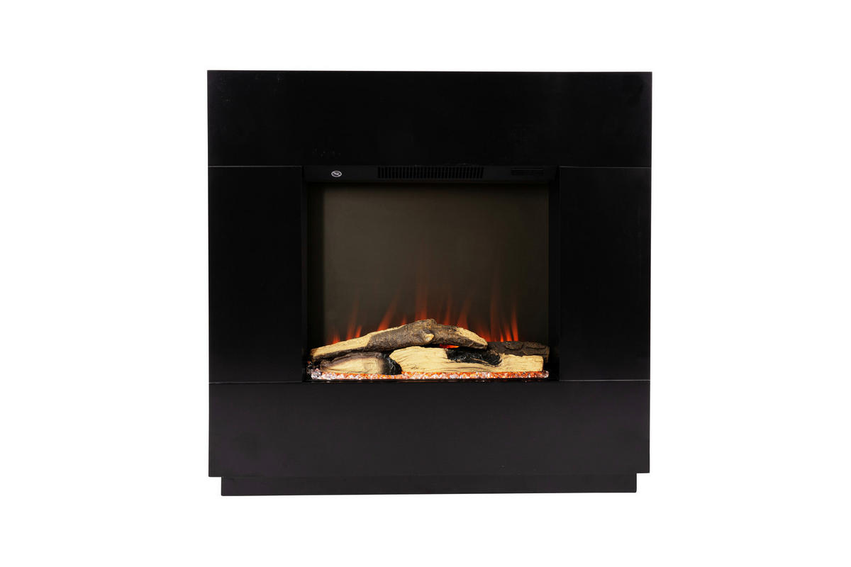 ELEKTROKAMIN - Schwarz, Basics, Holzwerkstoff (80/76/26cm)