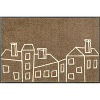 DVEŘNÍ ROHOŽKA, 50/75 cm - hnědá, Trend, plast (50/75cm) - wash+dry